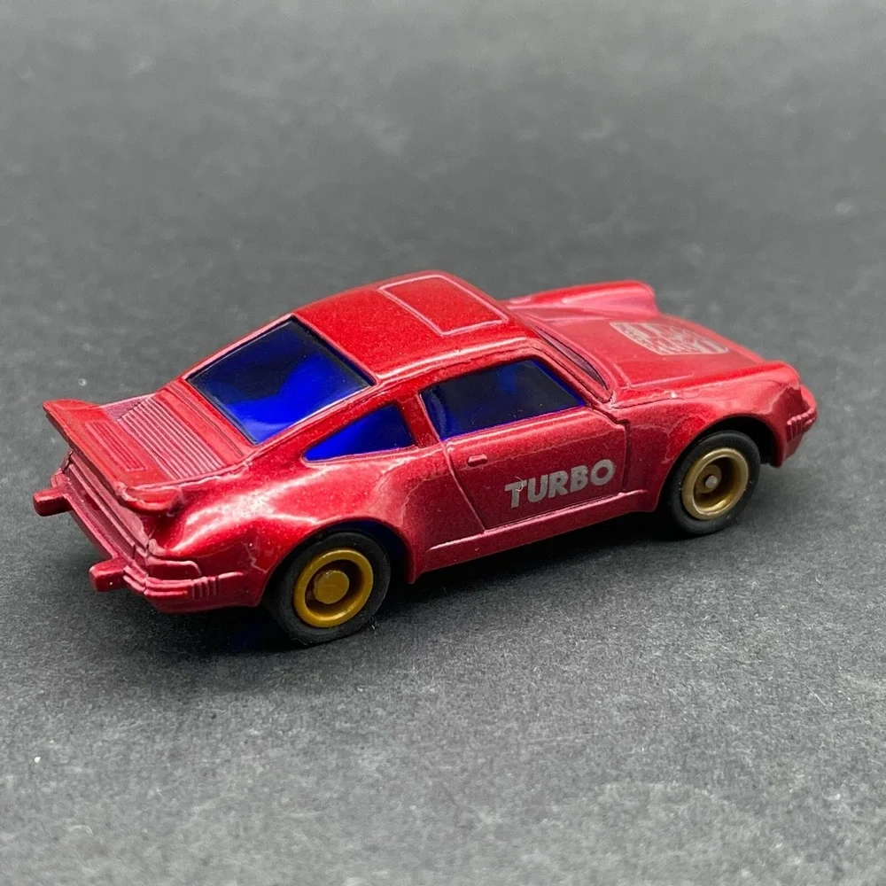 MC Toy Vehicle Pull Back Porsche Turbo‎ Car Red Diecast 1/64 Scale Loose